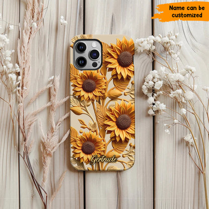 Sunflower Phone Case - Personalized Phone Case
