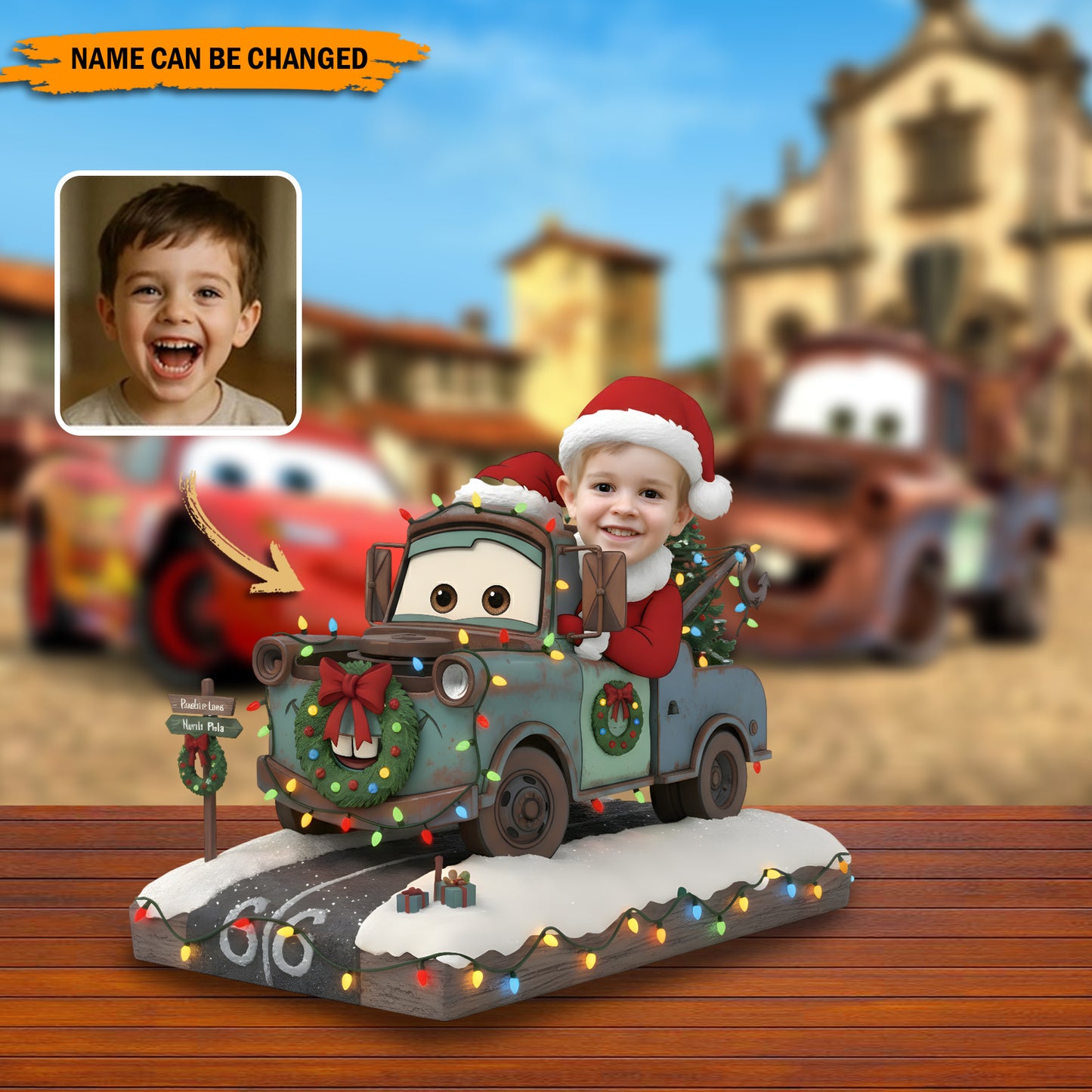 Personalized Funny Car Christmas Acrylic Plaque