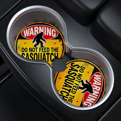 Vintage Warning Sasquatch Car Coaster