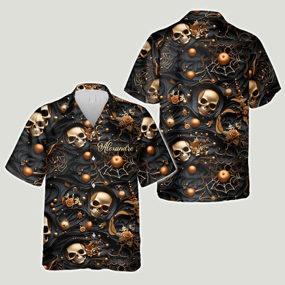 Personalized Skull Hawaiian Shirt