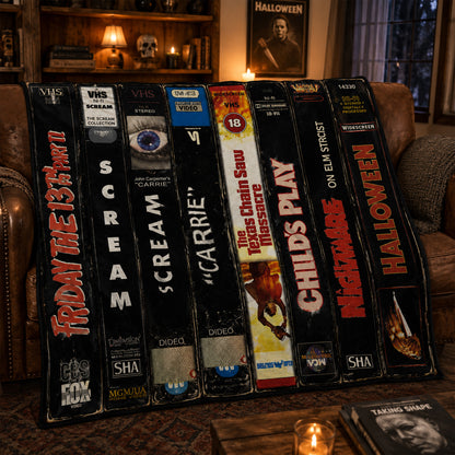 Retro Horror VHS Blanket Version 2