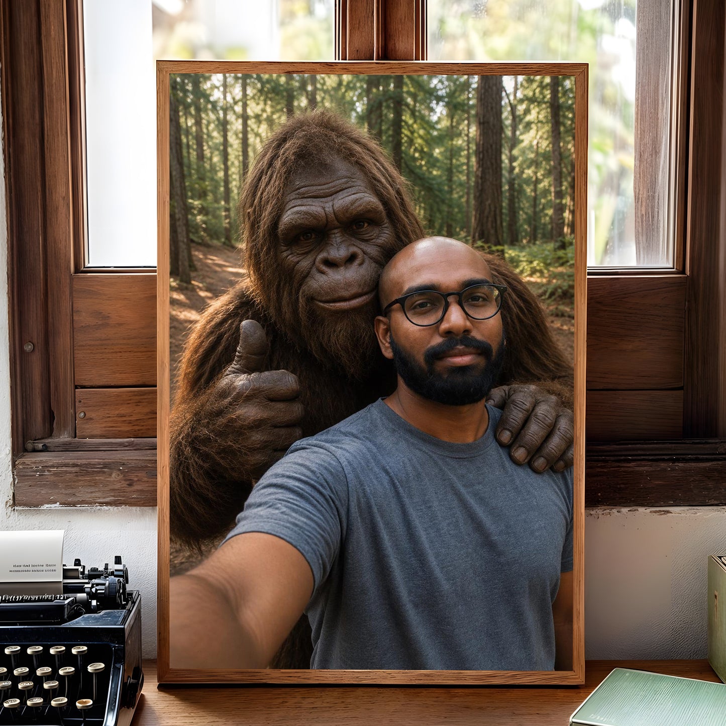 Bigfoot Saw Me But Nobody Believes Him - Personalized Poster Canvas Ver6