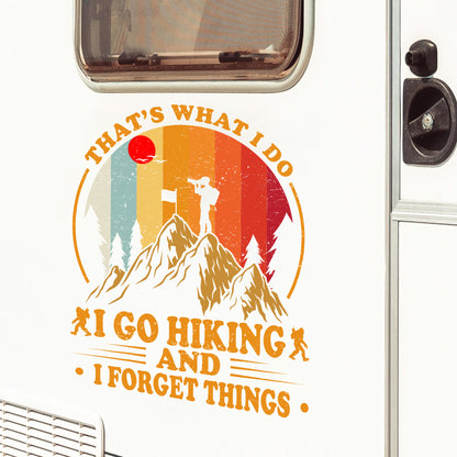 Retro Mountain Adventure Decal