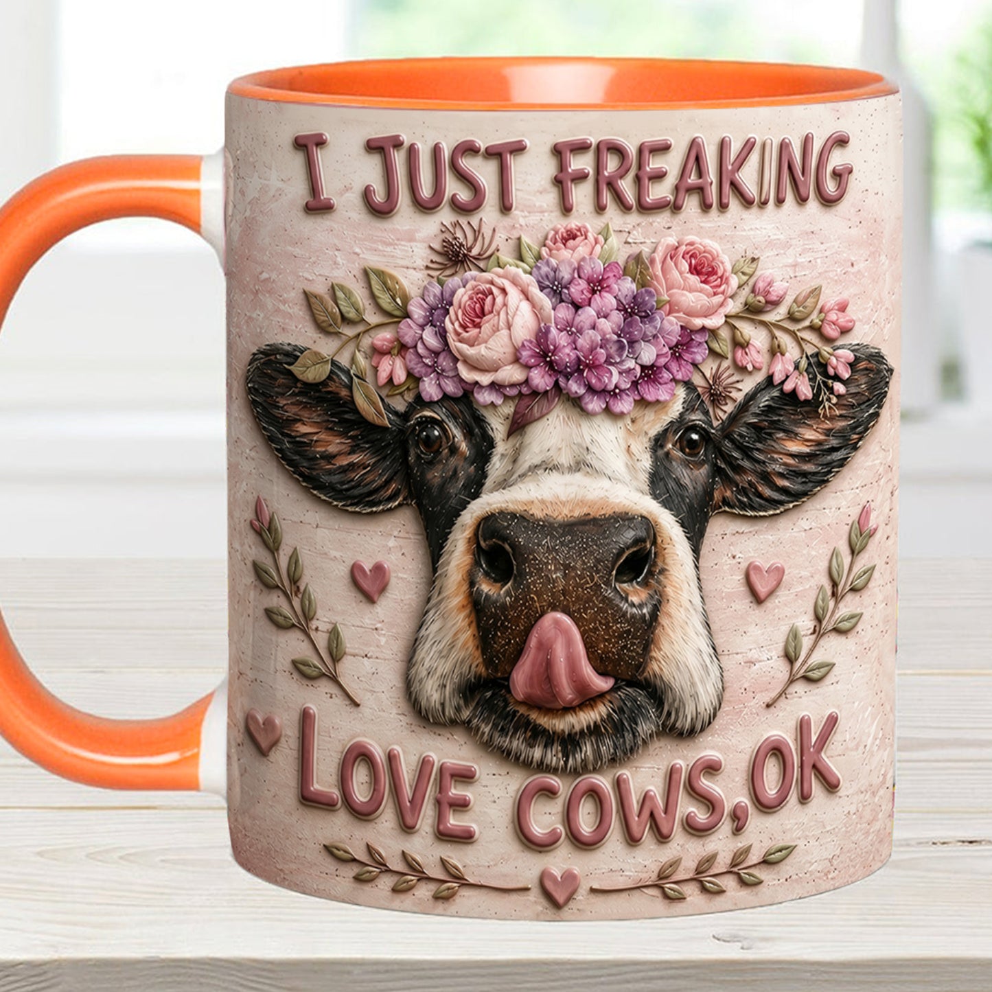 I Just Freaking - Cow Accent Mug
