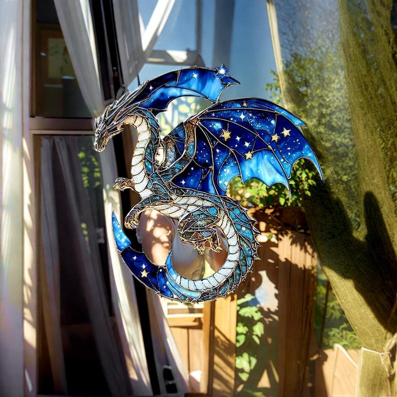 Celestial Dragon Acrylic Window Hanging