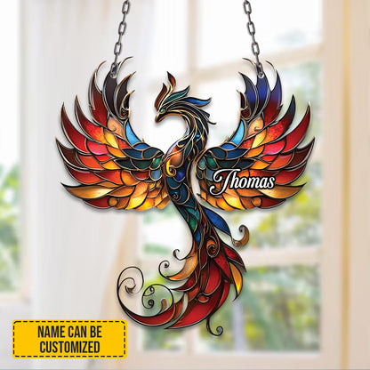 Personalized Phoenix Acrylic Window Hanging