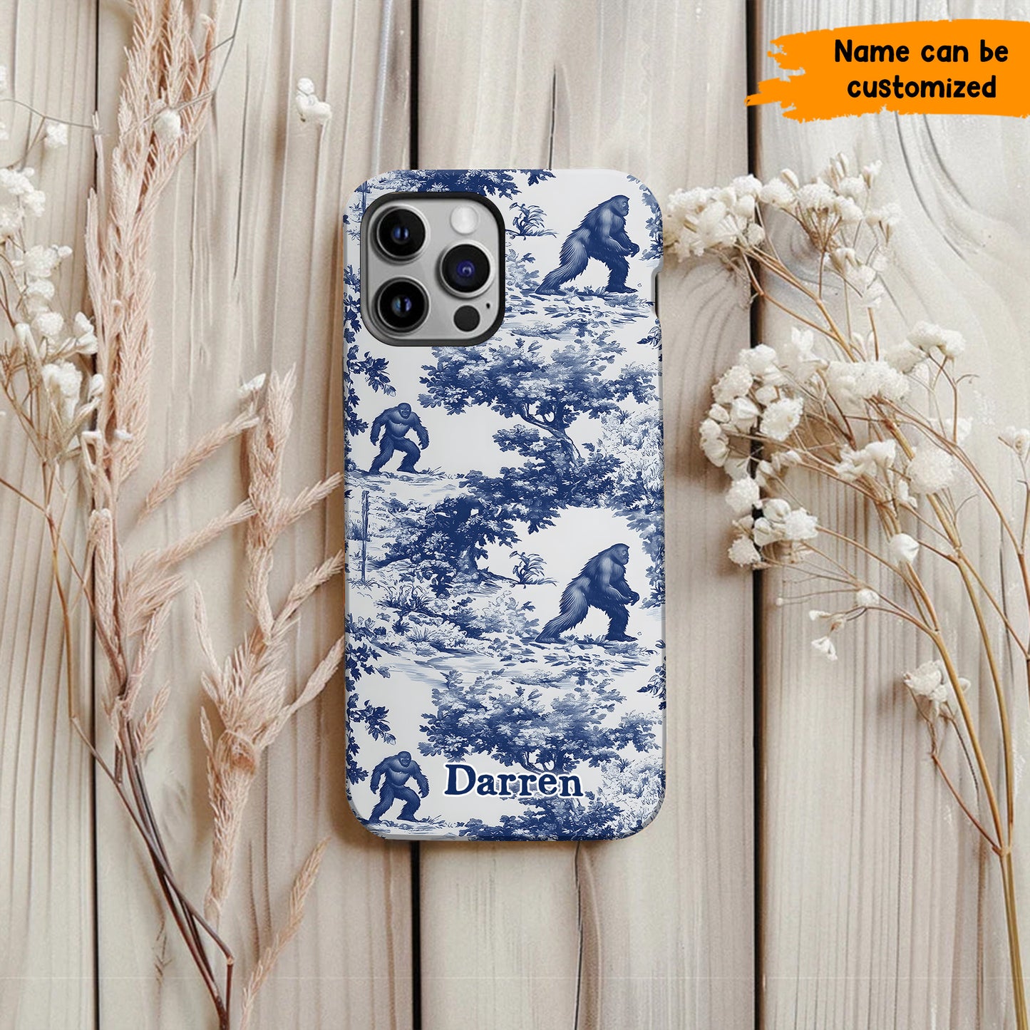Toile Of The Wild - Personalized Bigfoot Phone Case