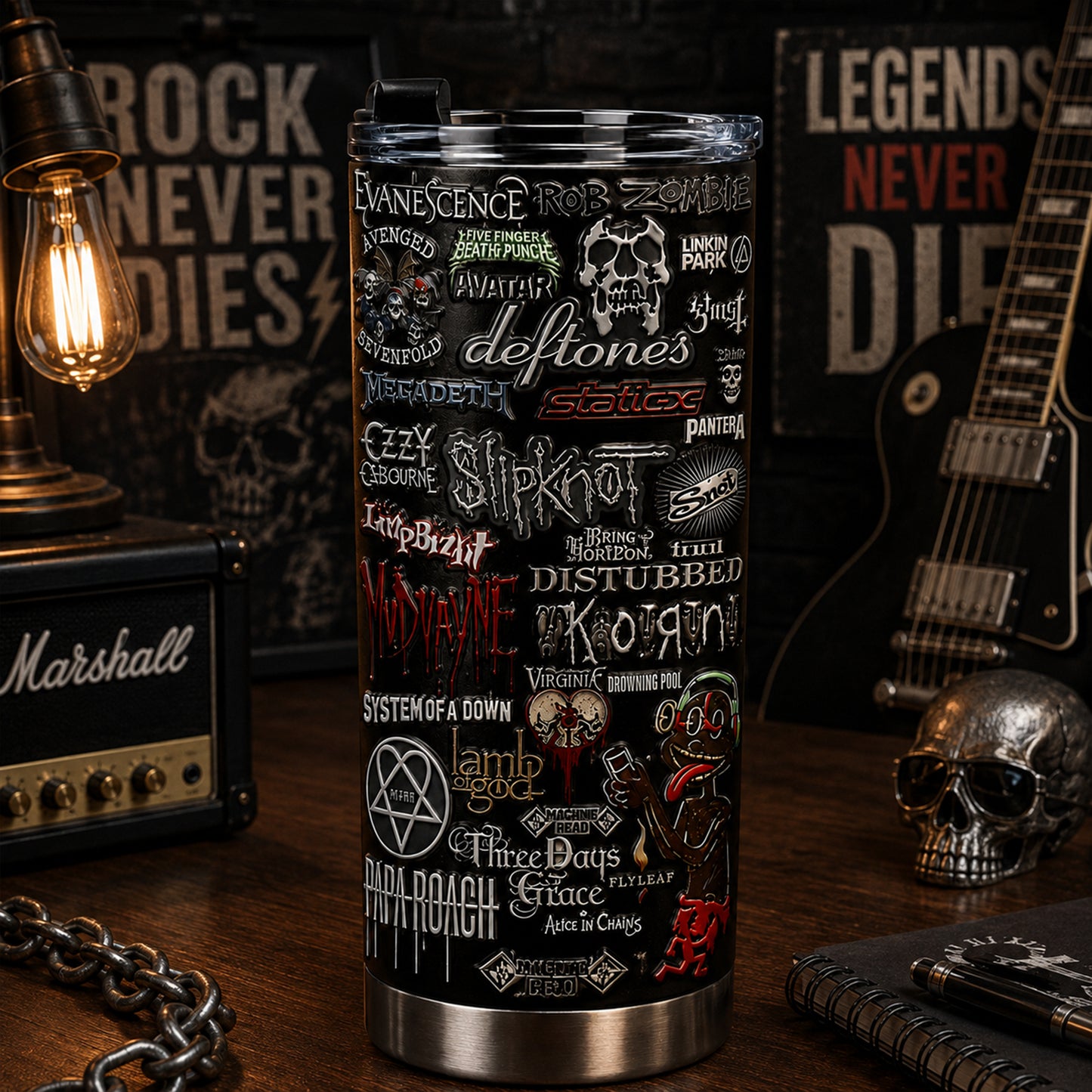 Rock Lovers - Classic Rock Legends Tumbler Version 17