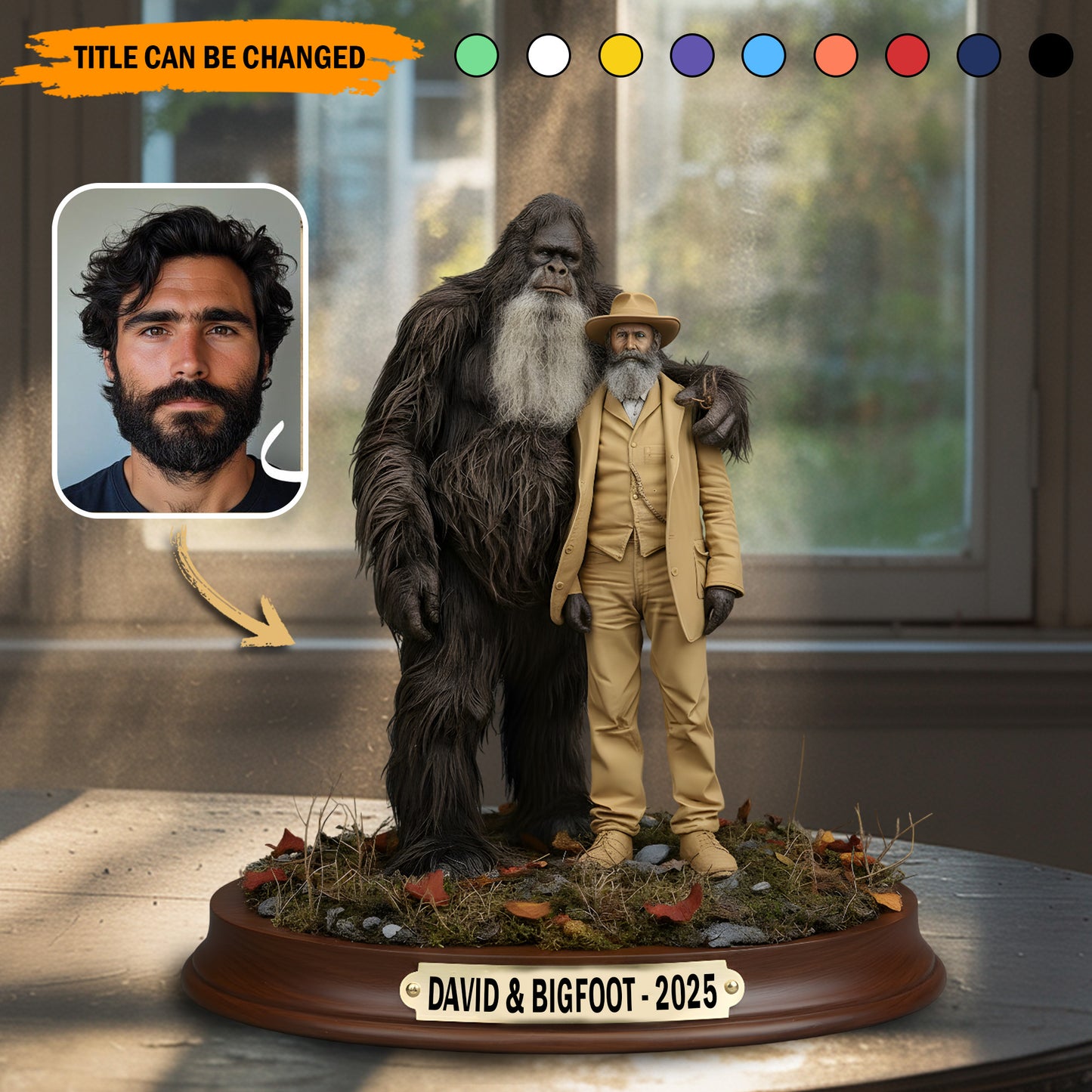 Bigfoot & Me – Personalized Best Friend Acrylic Plaque