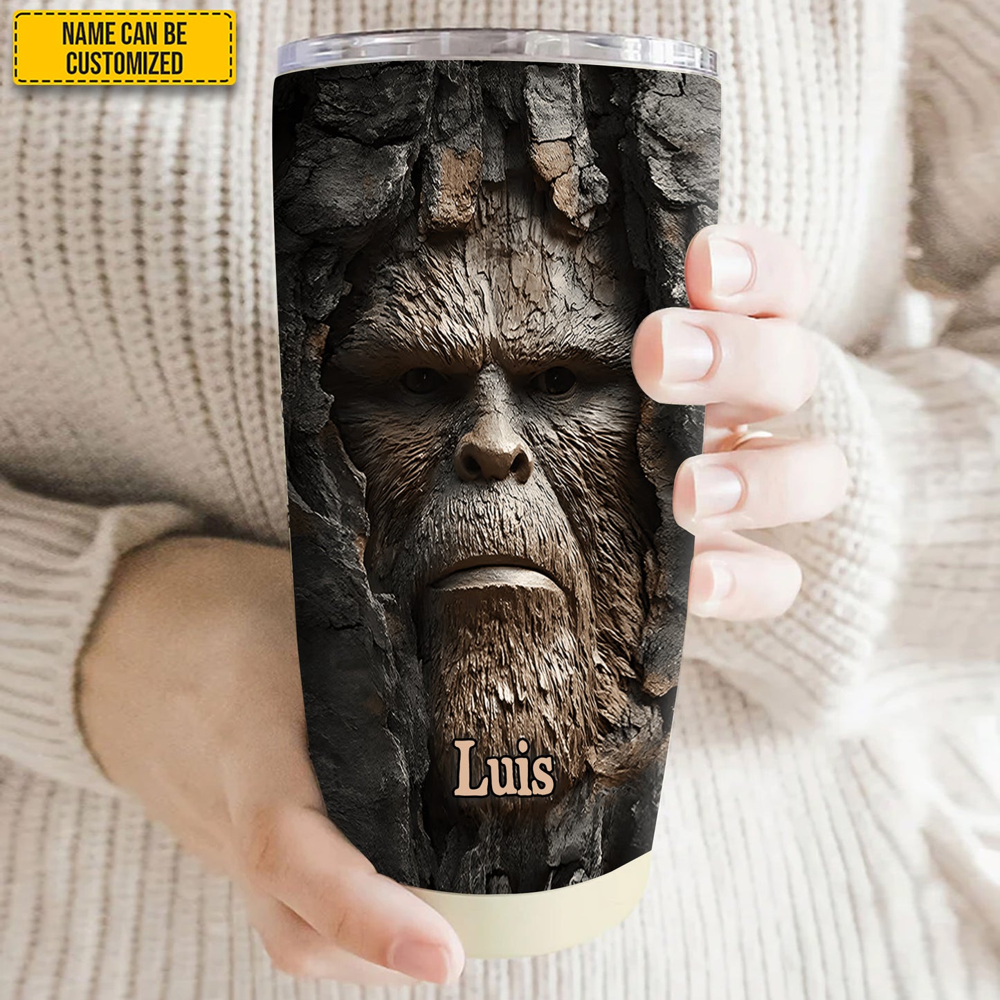Grump in the Woods – Personalized Funny Bigfoot Tumbler