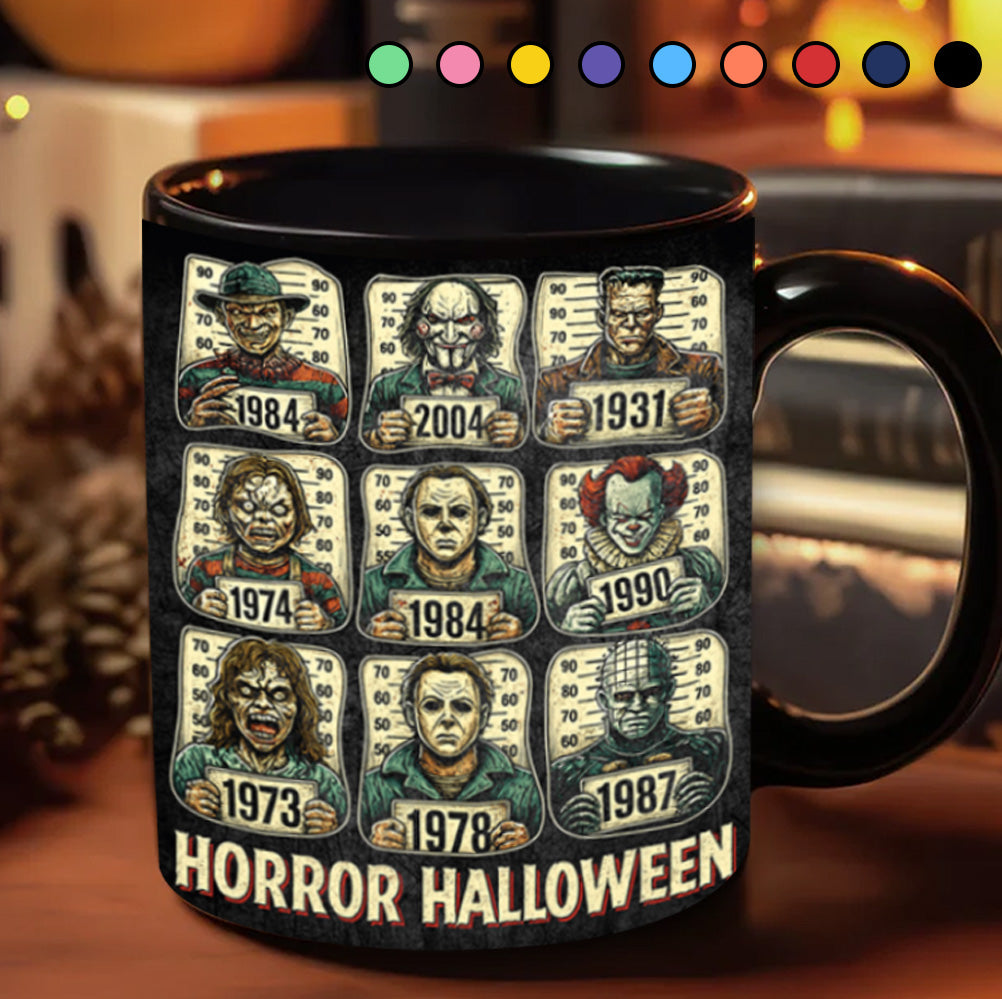 Horror Icons Collection Black Mug