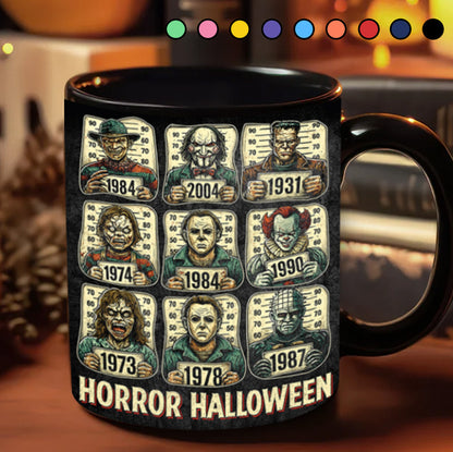 Horror Icons Collection Black Mug