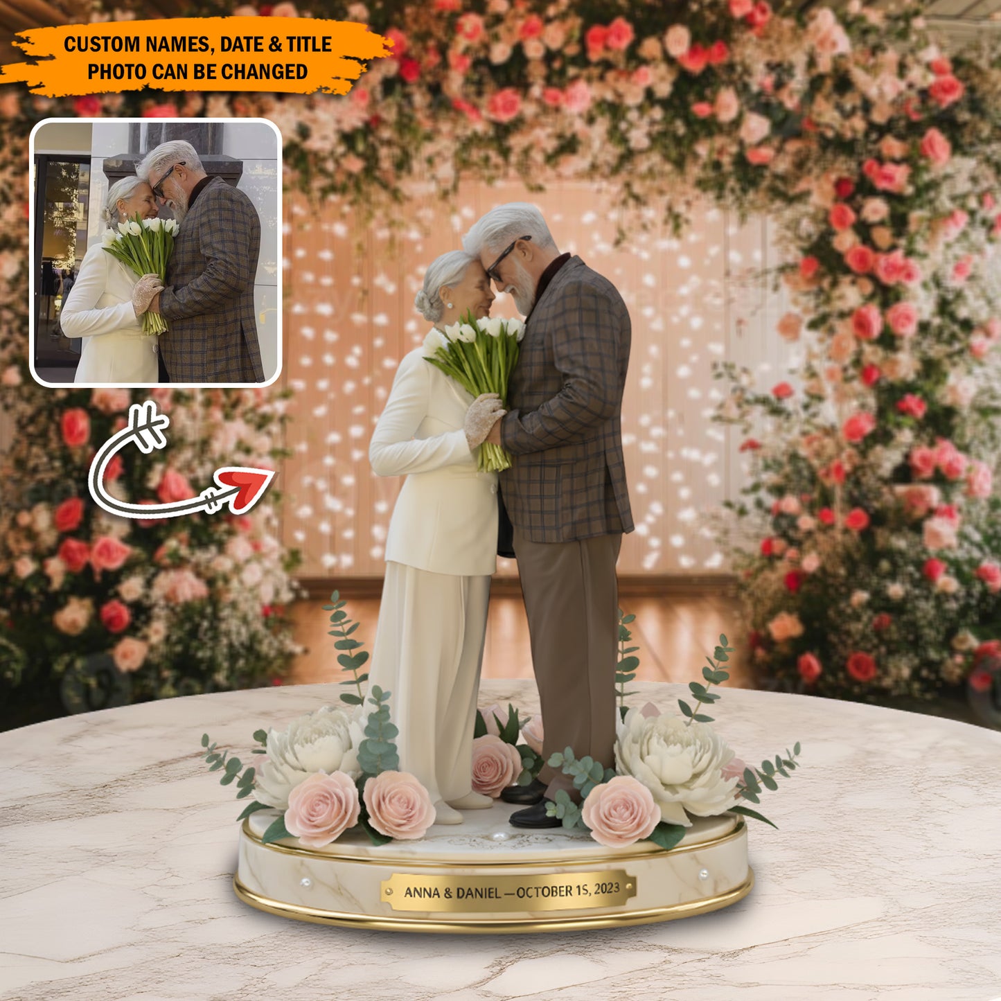 Timeless Love – Personalized Photo Acrylic Plaque