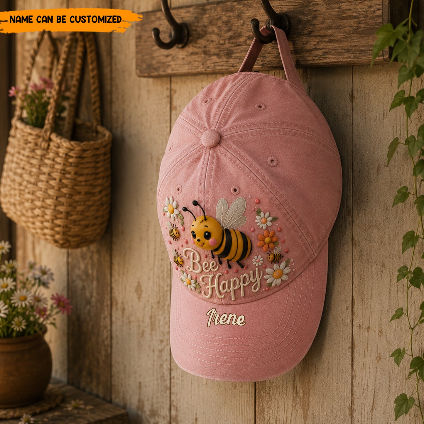 Bee Happy - Personalized Bee Classic Cap