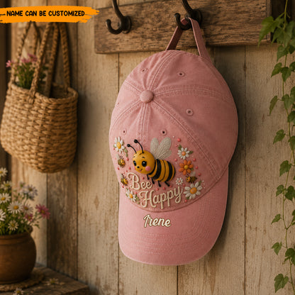 Bee Happy - Personalized Bee Classic Cap