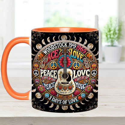 Peace Music - Personalized Hippie Accent Mug