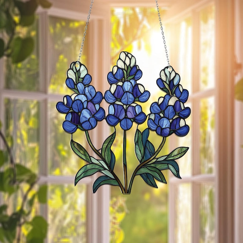 Texas Bluebonnet Window Hanging Acrylic