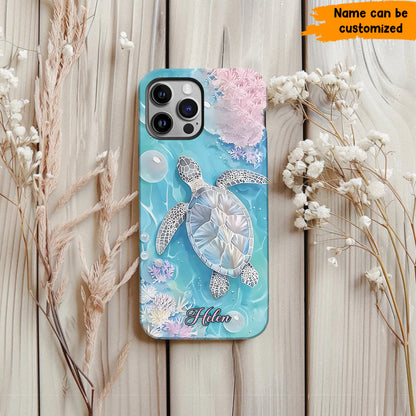 Beautiful Turtle - Personalized Turtle Phone Case