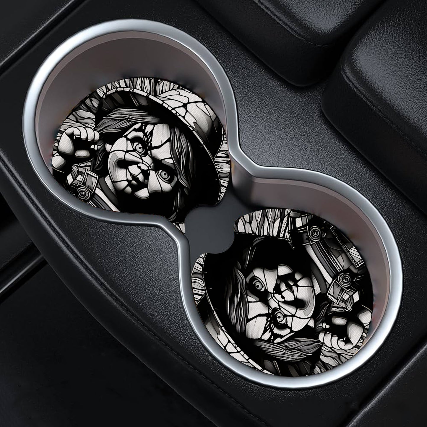 Horror Night Halloween Car Coasters