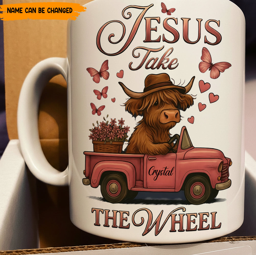 Personalized Highland Cow Funny Christian Mug, Perfect Gift Mug