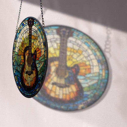 Musical Instrument Stained Glass Suncatcher