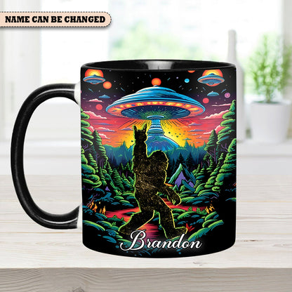 Cosmic Squatch – Personalized UFO Bigfoot Accent Mug