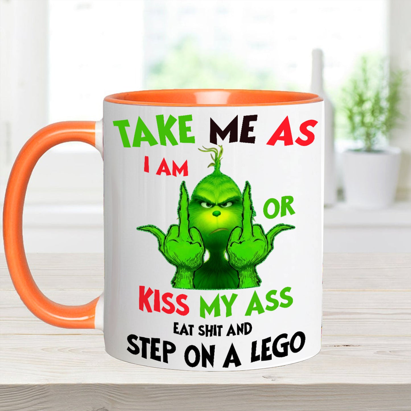 Take Me As I Am - Funny Christmas Accent Mug