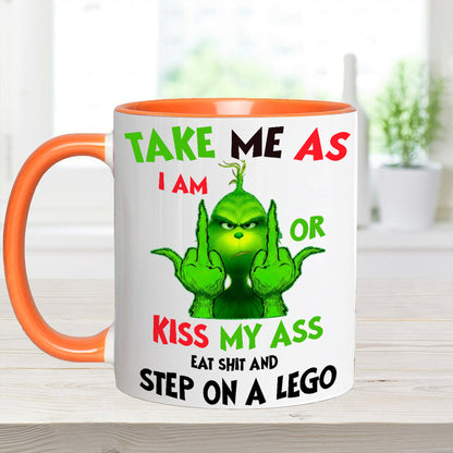 Take Me As I Am - Funny Christmas Accent Mug