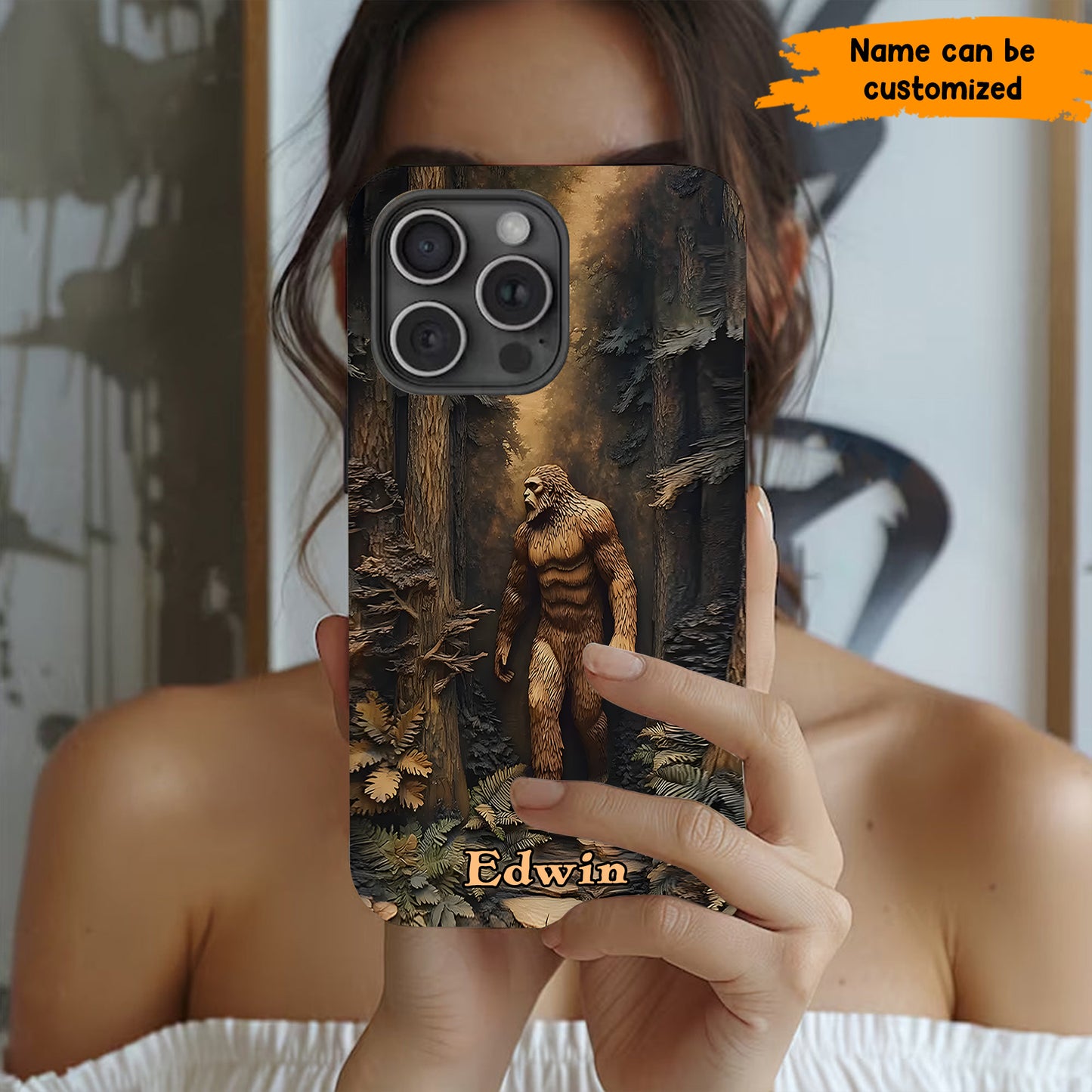 Legend in the Trees – Personalized Sasquatch Phone Case