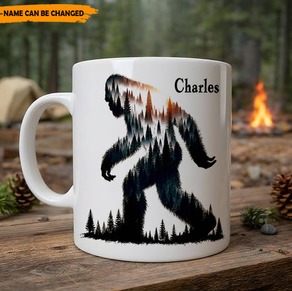 Forest Within – Personalized Bigfoot White Mug