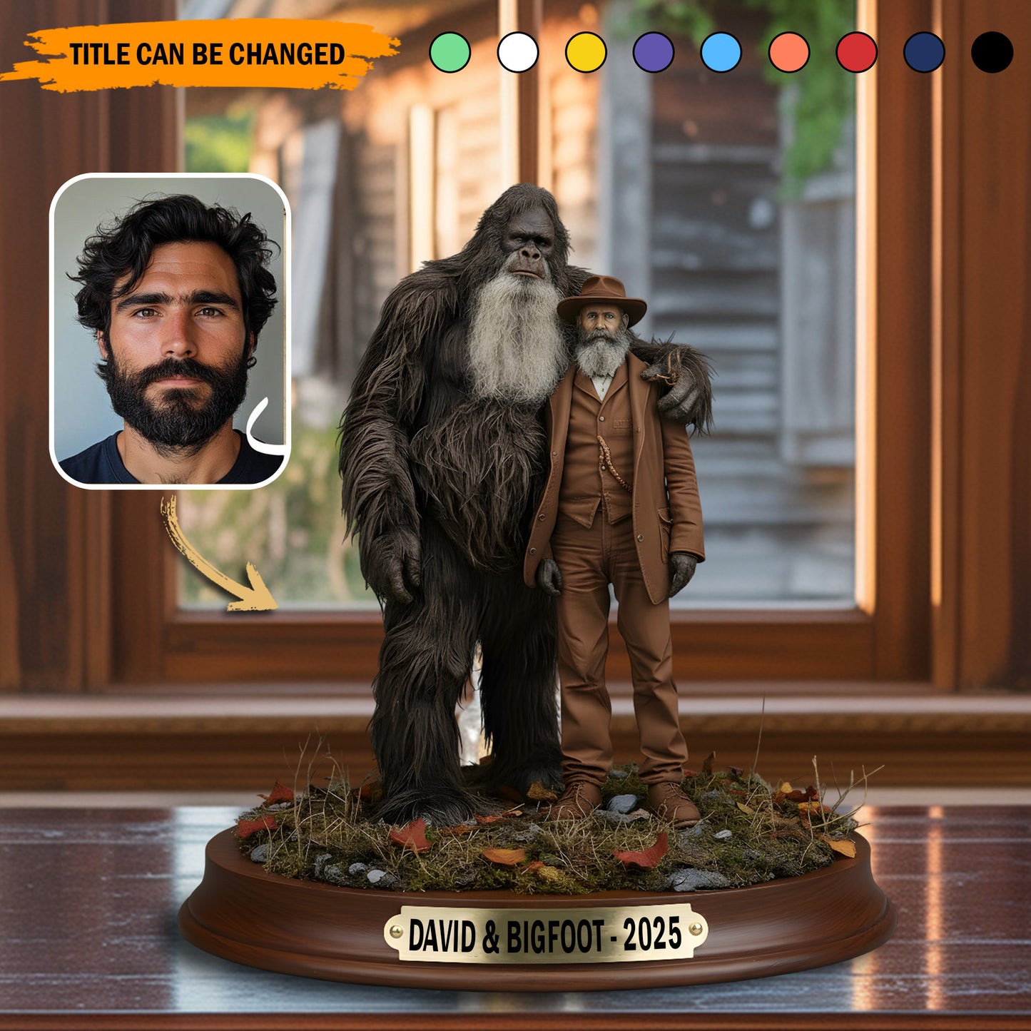 Bigfoot & Me – Personalized Best Friend Acrylic Plaque