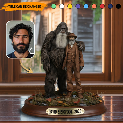 Bigfoot & Me – Personalized Best Friend Acrylic Plaque