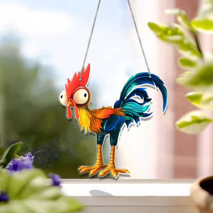 Chicken Funny Acrylic Window Hanging
