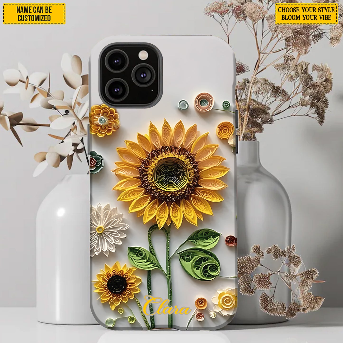Beautiful Sunflower - Personalized Phone Case