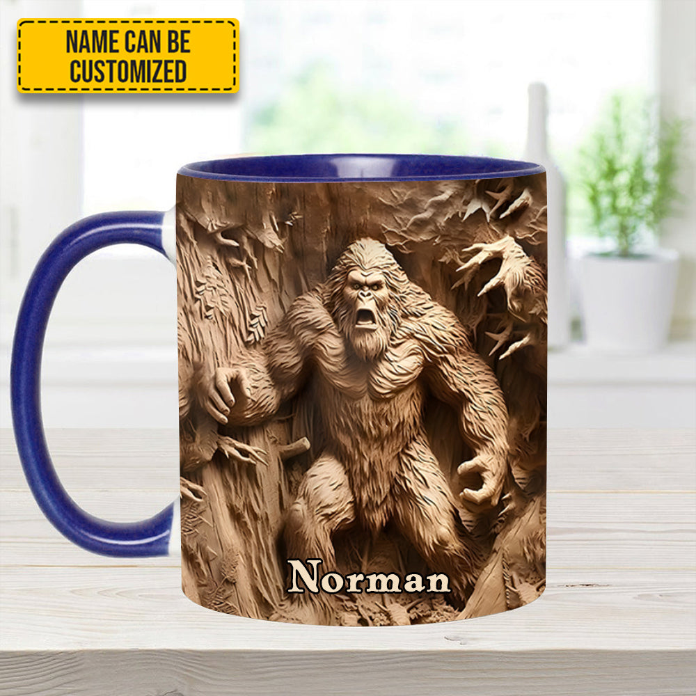 Bigfoot Legend in the Trees – Personalized Bigfoot Accent Mug
