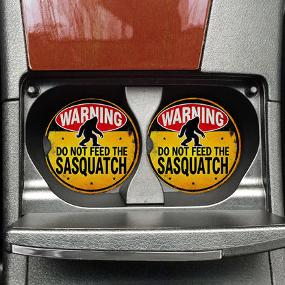 Vintage Warning Sasquatch Car Coaster