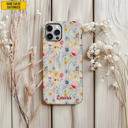 Personalized Wildflower Phone Case