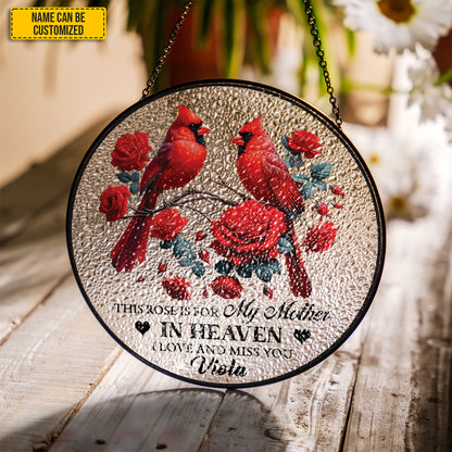 Personalized Cardinal Memorial Suncatcher