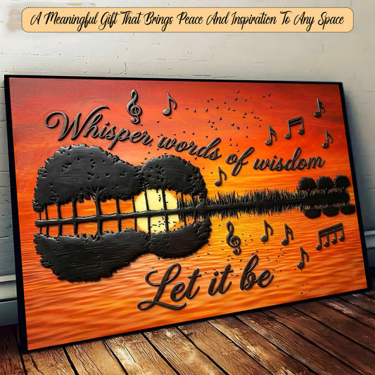 Whisper Words of Wisdom Let It Be Canvas