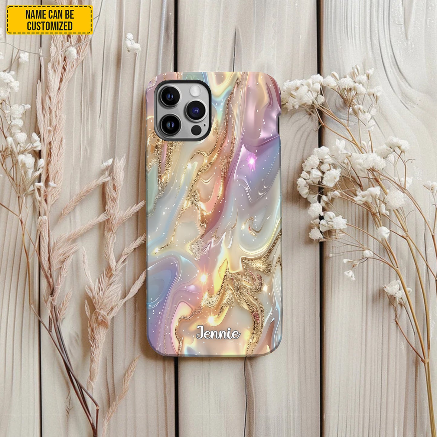 Opal And Gold Glitter phone case - Personalized Phone Case