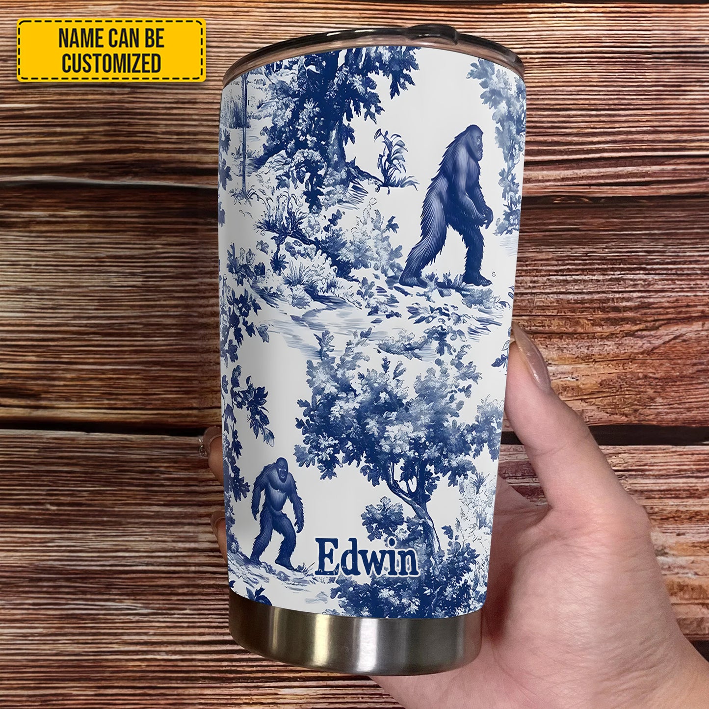 Toile Of The Wild - Personalized Bigfoot Squatch Tumbler