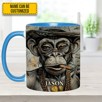 VINTAGE GORILLA - Personalized Gorilla Accent Mug