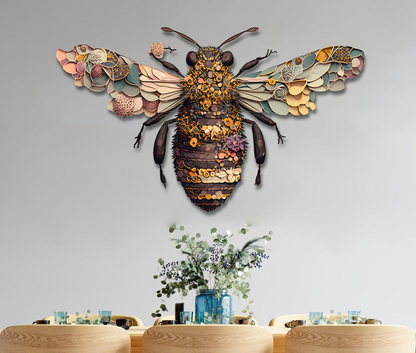 Beautiful Bee Metal Sign - Perfect Gift For Home