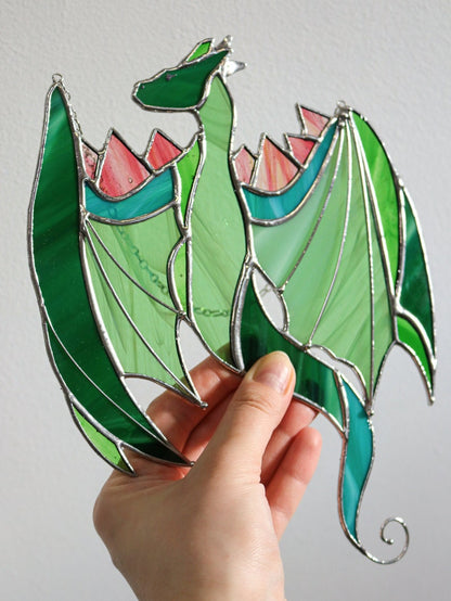 Green Dragon Acrylic Window Hanging
