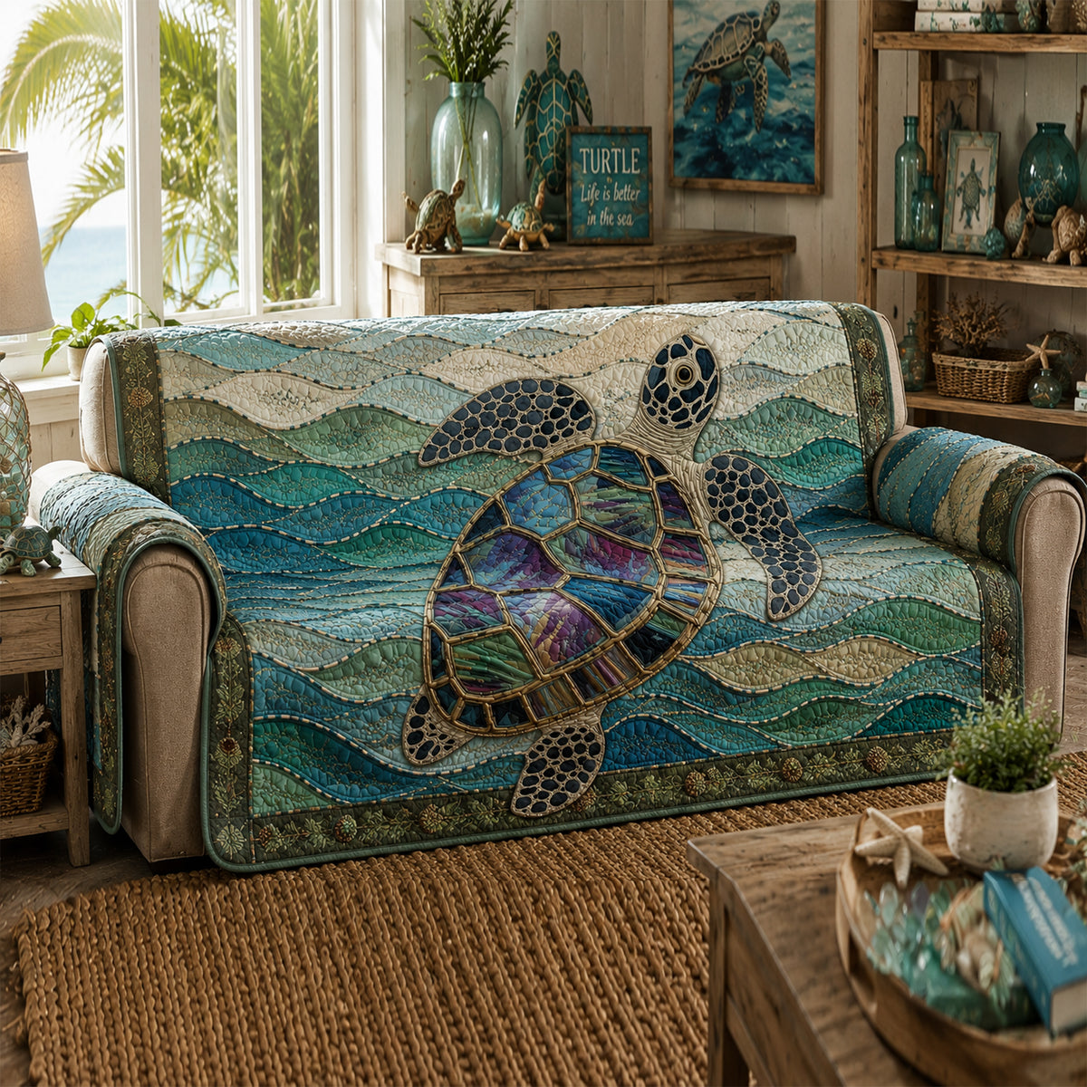 Sea Turtle Sofa Cover