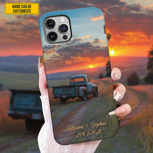 Personalized Pick Up Truck Sunset Phone Case