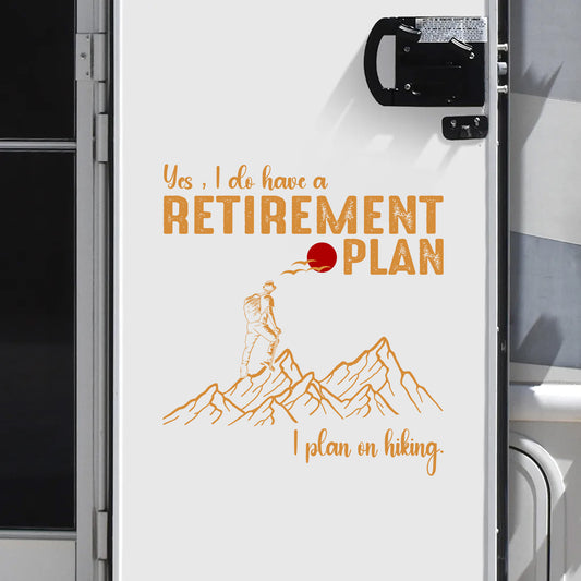 Mountain Retirement Dreams Decal, Decor Decal