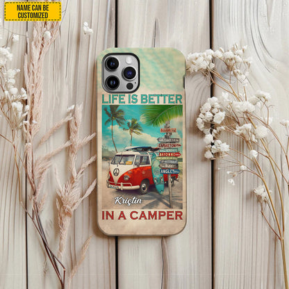 Personalized Vintage Camping Phone Case