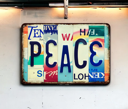 Peace - Metal Sign