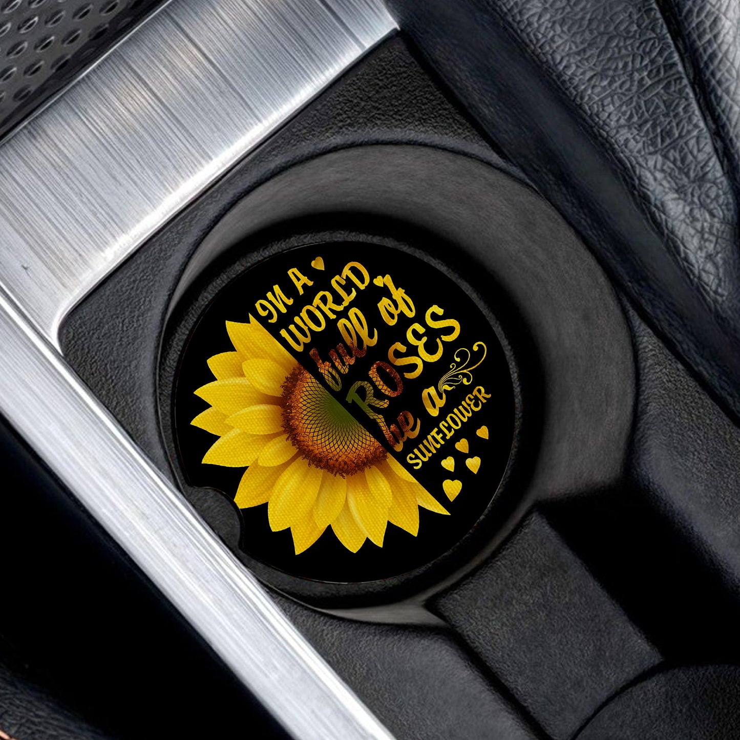 Sunflower Car Coaster
